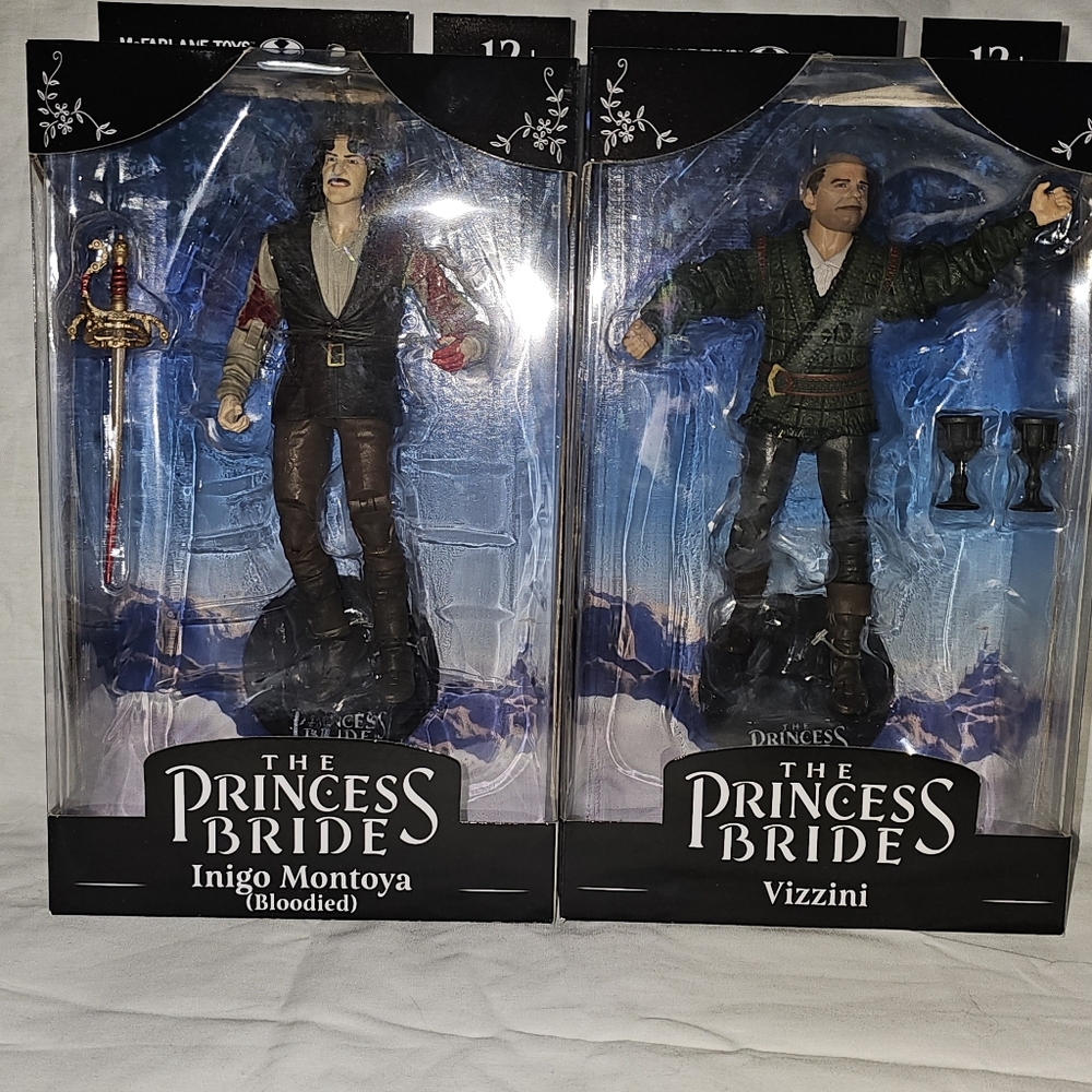🆕️ The Princess Bride Indigo Montoya (Bloodied) & Vizzini McFarlane Figures